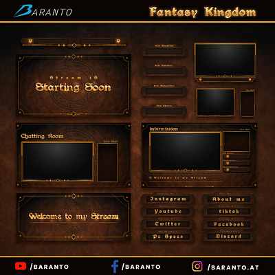 Animated Fantasy Kingdom Twitch Overlay Package animated stream overlay animated twitch overlay fantasy kingdom twitch overlay overlay overlay twitch panel twitch stream graphics stream overlay stream overlay package streaming overlay streaming overlay package twitch alerts twitch overlay twitch overlay package twitch panel twitch panels twitch screens twitch stream overlay