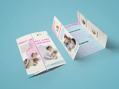 Minimal Brochure Design for "Pet Polish" Business brand identity branding brochure brochure designing brochures design designing graphic design graphic designer illustration logo vector