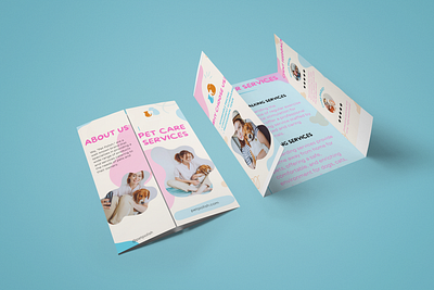 Minimal Brochure Design for "Pet Polish" Business brand identity branding brochure brochure designing brochures design designing graphic design graphic designer illustration logo vector