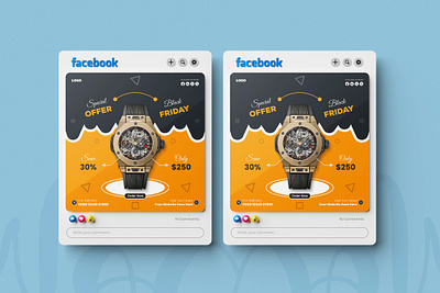 Social Media Poster Design Watch smart watch sale template