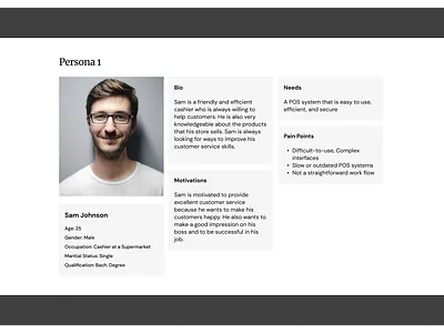 User Persona Design Sample design figma ui user experience ux wireframe