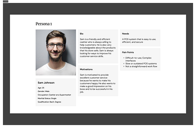 User Persona Design Sample design figma ui user experience ux wireframe