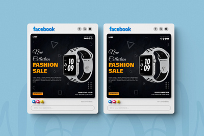 Social Media Poster Design Watch smart watch sale template