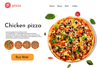 "Augalassia" pizza menu - UI design ui