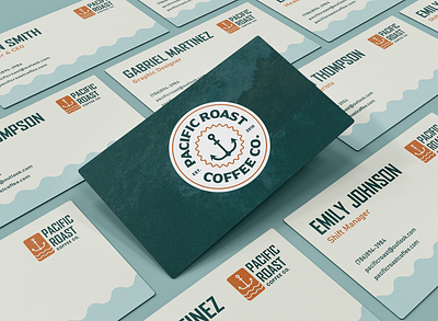 Pacific Roast - Business Cards branding business card graphic design stationary