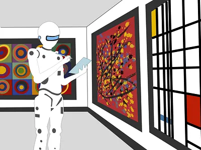 Editorial Illustration - The Role of AI in Art