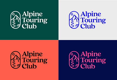 Alpine Touring Club logo branding graphic design logo