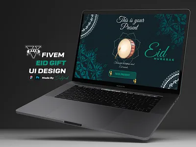 Eid Gift Design for GtaV FiveM branding design eid figma gift grand theft auto graphic design gta illustration logo roleplay ui