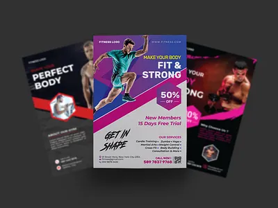 Fitness Flyer Design Template branding design designs templates finess flyer fitness gym poster design. flyer flyer design flyer template free fitness poster templates graphic design gym flyer gym flyer images gym flyer projects
