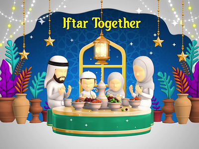 3D Animation I Ramadan Mubarak 3d 3d animation branding design graphic design icon identity iftar illustration logo ui westcoast animations