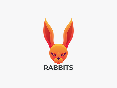 RABBIT logo rabbit rabbit coloring rabbit design graphic rabbit icon rabbit logo