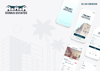 Domus Estates - Mobile App Design app app design design mobile mobile app design mobile design real estate design ui design uiux design