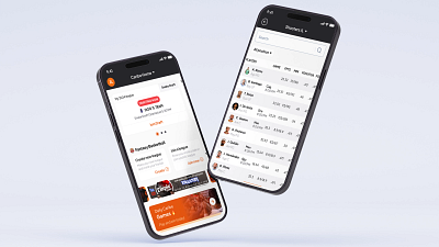 Caribe Fantasy App app basketball design fantasy mobile app mockup ui ux design
