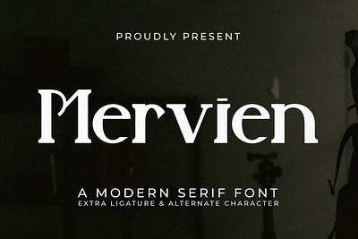 Mervien - A Modern Serif Font style