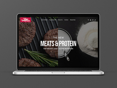 Top Protein // Web Design ui web design