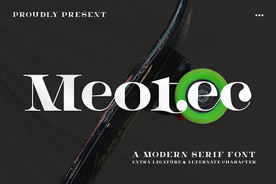 Meotec - A Modern Serif Font style