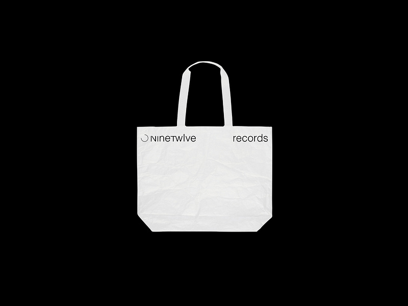 NineTwlve Records: Swag branding graphic design logo merch simple swag tote bag