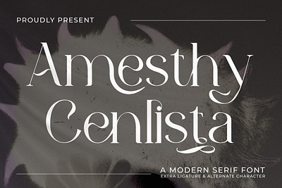 Amesthy Cenlista - A Modern Serif Font style