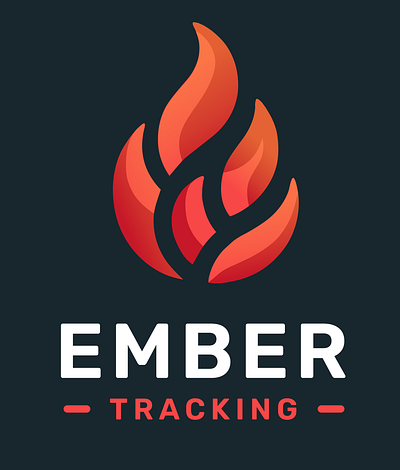 Ember Tracking branding fire fire department fire department logo fire logo flame logo
