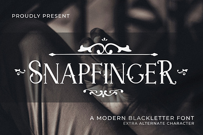 SNAPFINGER - A Modern Blackletter Font illustration