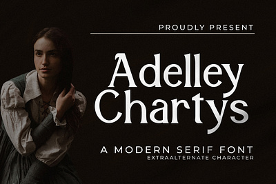 Adelley Chartys - A Modern Serif Font style