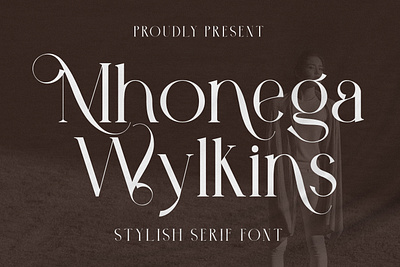 Mhonega Wylkins - A Style Serif Font art