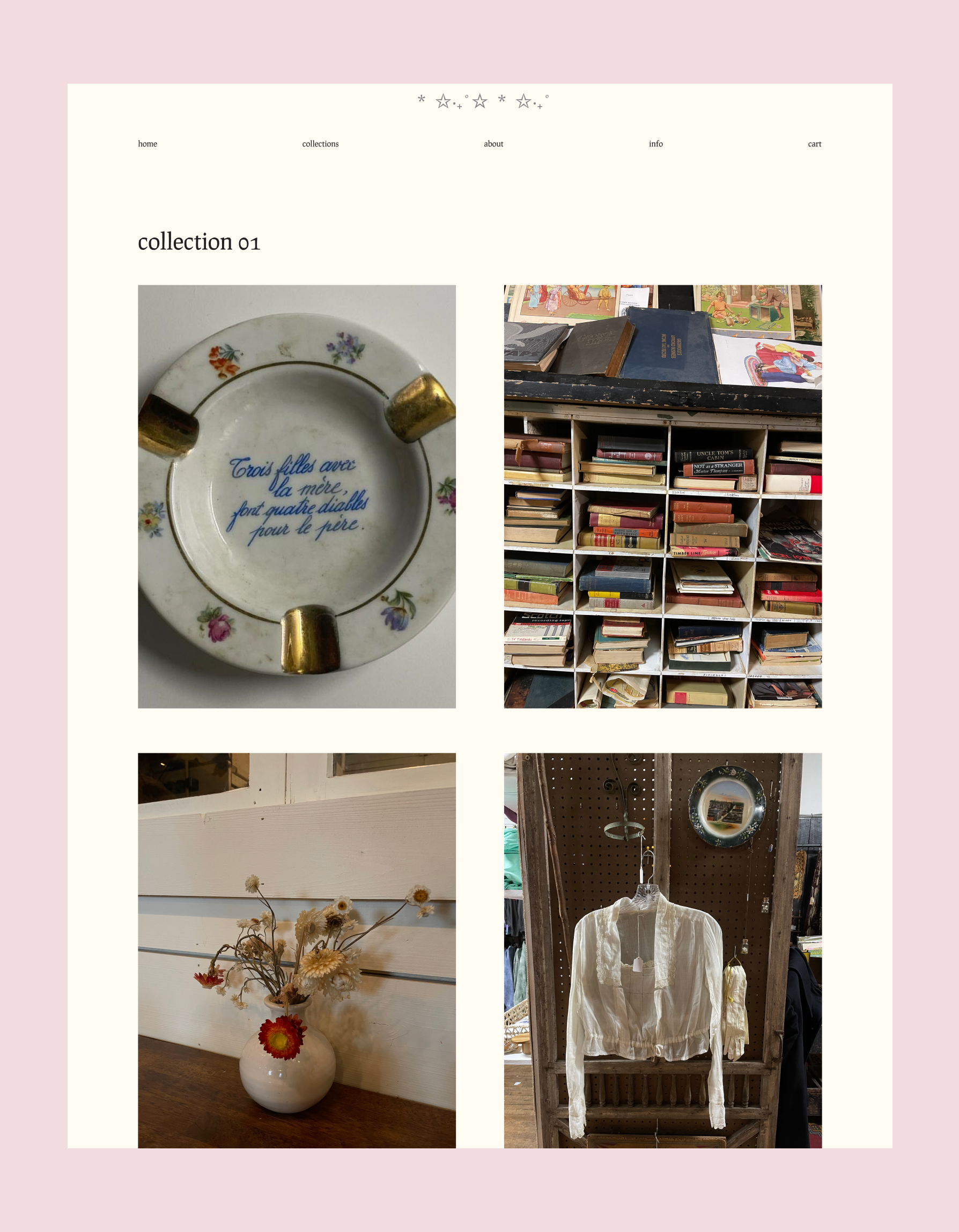 vintage shop collections page ౨ৎ app branding design graphic design illustration logo product productdesign typography ui ux vector