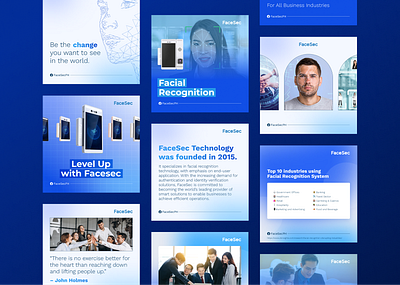 Facesec | Social Media Templates branding design graphic design social media template ui