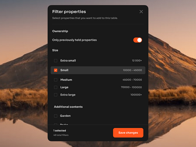Browse thousands of Filter UI images for design inspiration | Dribbble