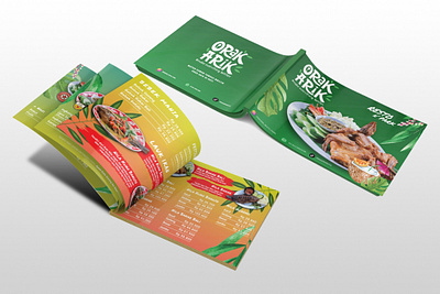 Orak Arik Restaurant Menu booklet graphic design indonesia food menu