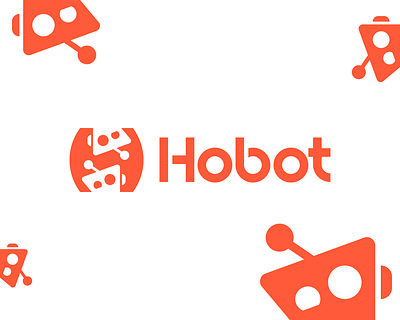 Hobot Logo ai automation brand branding design graphic design icon illustrator limitless logo logo design logotype mark robot symbol task