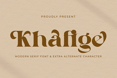 Khafige - Modern Serif Font style