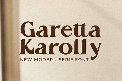 Garetta Karolly - New Modern Serif Font white