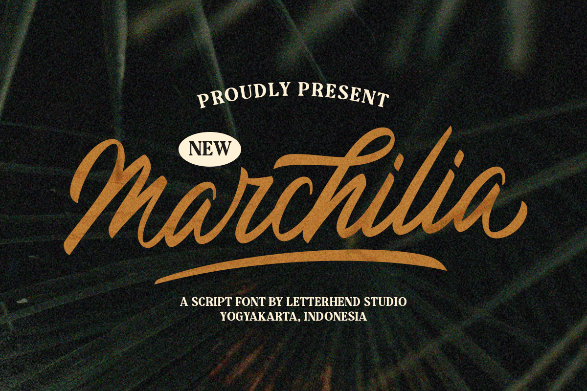 The Marchilia Script freebies hand lettering
