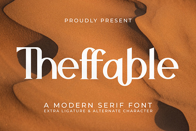 Theffable - A Modern Serif Font abc