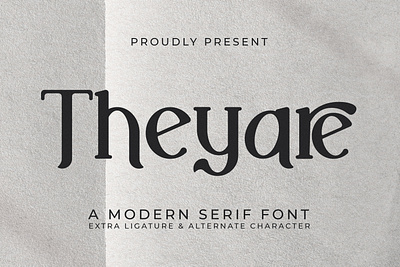 Theyare - A Modern Serif Font abc