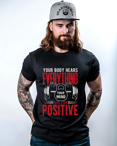 Fitness T-shirt Design brand identity branding custom t shirt fitness fitness t shirt graphic design gym gym t shirt design gym workout t shirt t shirt design tshirt typography