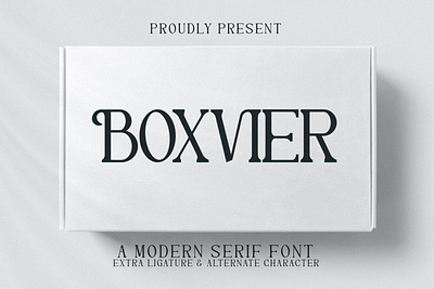 BOXVIER - A Modern Serif Font abc