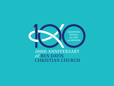 100th Anniversary of Ben Davis Christian Church - Proposal 100 100 years 100th 2024 anniversary bbdc ben davis branding christian christian church church emerald fish graphic indianapolis le dang khoa logo proposal united states vietnam