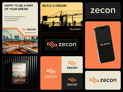 zecon - Logo Design Concept architecture brand identity branding build builder building civil concept construction creative design designer portfolio letter z logo logo designer modern real estate shade simple unique