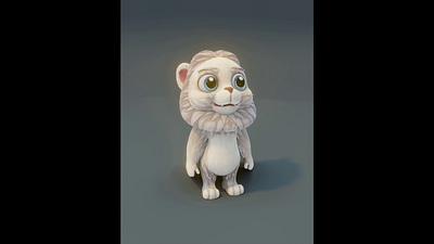 Cartoon White Lion Animated Low-poly 3D Model 3d 3d model animated character animated lion animation cartoon lion 3d model cartoon white lion 3d model character 3d model graphic design lion lion 3d model low poly motion graphics pbr rigged character rigged lion stylized lion 3d model stylized white lion 3d model white lion white lion 3d model