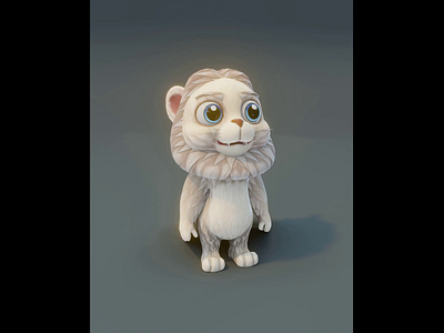 Cartoon White Lion Animated Low-poly 3D Model 3d 3d model animated character animated lion animation cartoon lion 3d model cartoon white lion 3d model character 3d model graphic design lion lion 3d model low poly motion graphics pbr rigged character rigged lion stylized lion 3d model stylized white lion 3d model white lion white lion 3d model