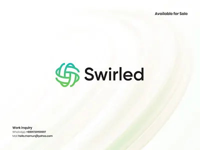 Swirled - Letter S modern Logo and Brand identity best logo branding business logo creative logo designishkul famous logo letter mark letter s logo logo logo design logo designer modern logo spon logo swirled logo