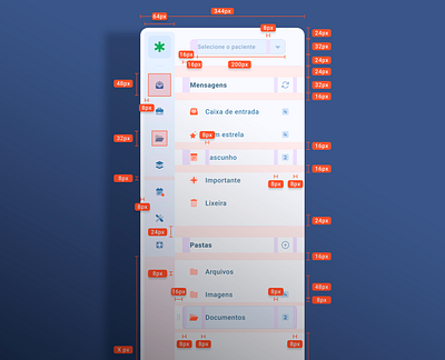 Sidebar navigation Healthcare android animation clean interface design system design system ai ios material design minimalism mobile app design prototype responsive design responsive device responsivity sidebar ui ui design user experience ux design web design wireframe