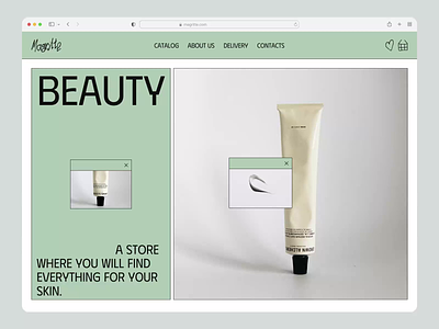 Skin Care Shop Website beauty branding business page catalogue design desire agency ecommerce graphic design interface landing shop skincare ui ux web design web ui website