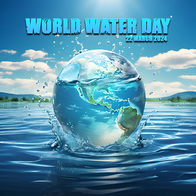 WORLD WATER DAY 3d animation branding design graphic graphic design illustration logo photoshop ui