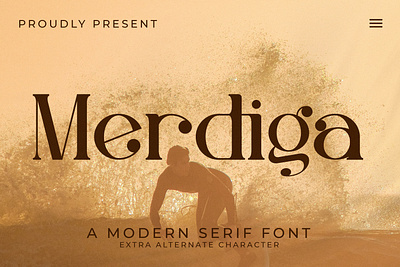 Merdiga - A Modern Serif Font abc