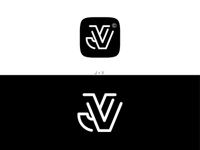 j + v logo design branding ecommerce ui