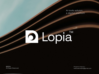 Lopia Ai tools, Digital platform logo abstract logo ai logo brand mark eye catching logo logo design logodesign logos modern logo visual identity