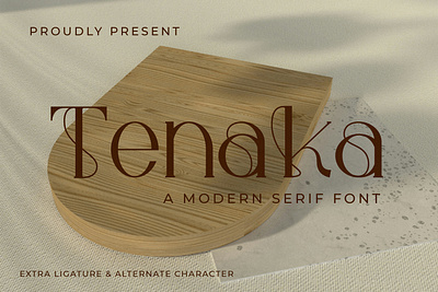 Tenaka - A Modern Serif Font abc